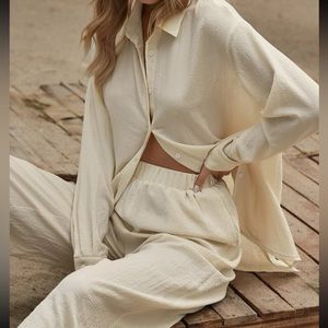 NWOT Co-ord Cream Set